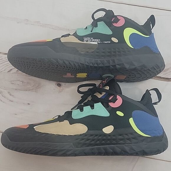 Adidas James Harden Boost Vol 5 Multicolored Supernatura Basketball Sneakers - Picture 3 of 10